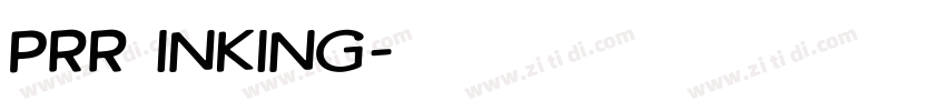 prr inking字体转换
